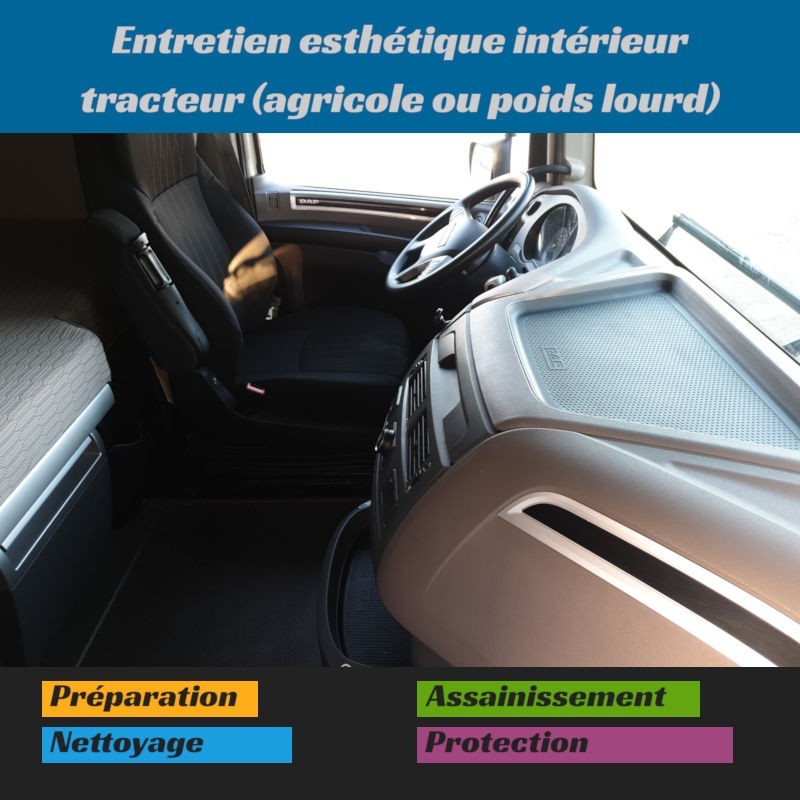 Habitacle de tracteur poids lourd et présentation du service Habitacle de tracteur poids lourd et présentation du service